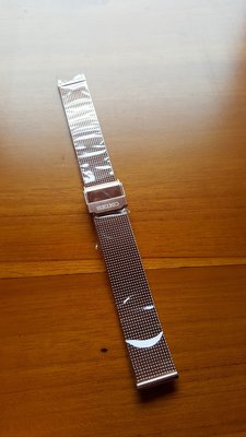 精工 SEIKO 米蘭款 鋼帶 錶帶更換 16mm 玫瑰金