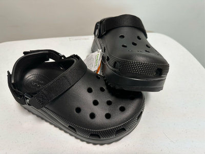 Crocs   Classic Hiker Clog 男/女鞋 經典黑  厚底 戶外 鋸齒底 洞洞鞋