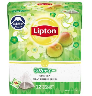《FOS》日本 立頓 梅子茶 立體 茶包 (12入裝x6包) 紅茶 送禮 伴手禮 下午茶 春季限定 熱銷 2021新款