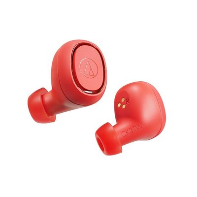 《Ousen現代的舖》日本鐵三角【ATH-CK3TW】真無線藍牙耳道式耳機《紅色、低延遲》※代購服務