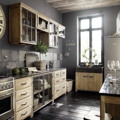 New 法式家具 美麗的廚房 櫥櫃 餐櫃 洗手槽 吊櫃  上下吊櫃 整體櫥櫃 工作台 中島 工業
