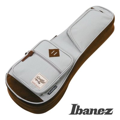 【旅行吉他專門店】IBANEZ IUBS541 POWERPAD 烏克麗麗袋 灰色 Soprano 桶身21吋