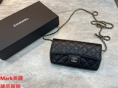 【Mark美鋪】CHANEL 香奈兒 AP2044 荔枝牛皮 金扣 眼鏡包 手拿包 斜肩包