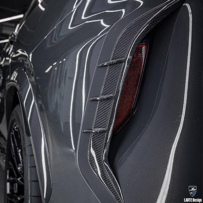 ✽顯閣商行✽俄羅斯原裝 LARTE Design BMW F96 X6M 碳纖維後保飾板 側腮 Competition