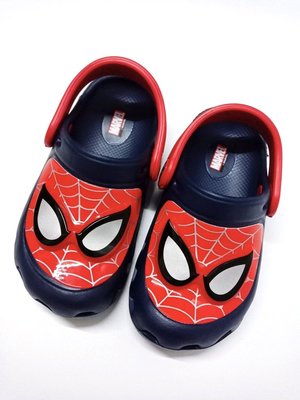 蜘蛛人兒童電燈鞋園丁鞋防水涼拖鞋Spider-Man