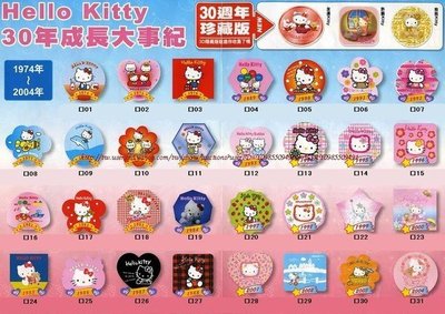(全新整套41款)7-11 Hello Kitty (3D磁鐵)/另收集板花花胸章 3D悠遊卡馬克杯抱枕line