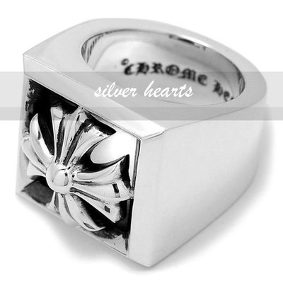 【SILVER HEARTS】Goro's Chrome Hearts克羅心Letter block CH plus戒指