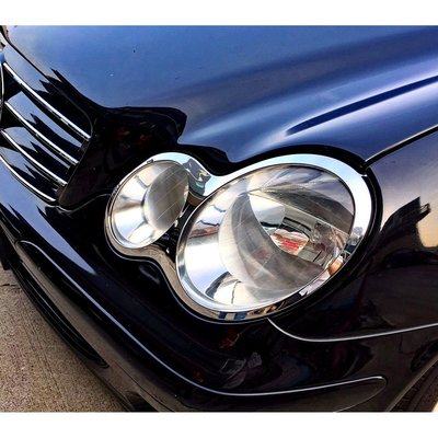 【JR佳睿精品】00-07 Benz C W203 Wagon 旅行車 C200 C240 C320 鍍鉻前燈框 飾條