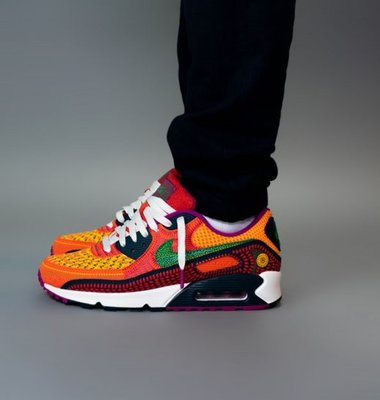 Nike Air Max 90 “Day Of The Dead”橙綠 經典百搭慢跑鞋 DC5154-458男鞋