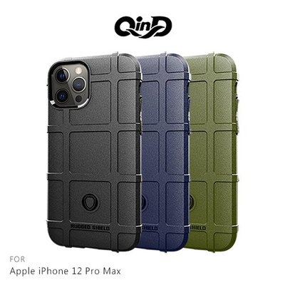 QinD Apple iPhone 12 Pro Max (6.7吋)戰術護盾保護套