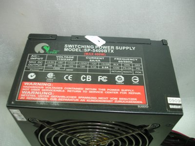 【電腦零件補給站】Super Power SP-5400BTX SP-5400BTX 400W電源供應器