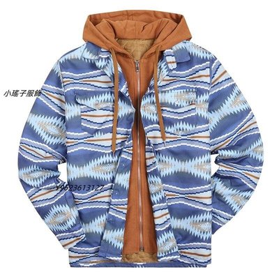 newThickening quilted digital printing hooded jacket off two