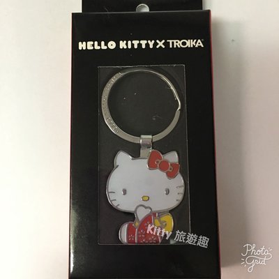 [Kitty 旅遊趣] Hello Kitty 金屬鑰匙圈吊飾 凱蒂貓 皮包吊飾 鎖圈 有兩款