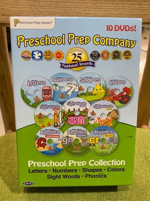 【美國PreSchool Prep Company】幼兒美語學習10片DVD組合