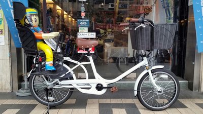 77號單車站，日本oyako-zacka.bike 20吋內變速OGK快拆兒童安全椅精裝親子車,Linus,bobike