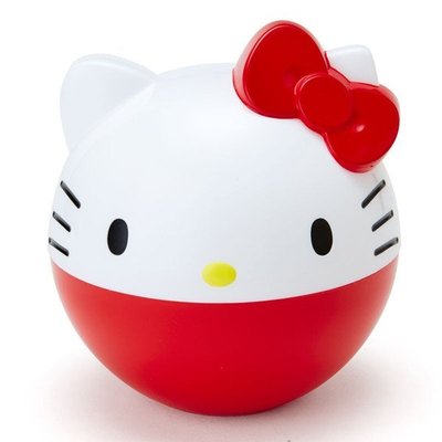 ♥小花花日本精品♥ Hello Kitty 凱蒂貓立體造型兩層餐盒 保鮮盒 便當盒  飯碗  紅色臉頭00904407