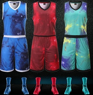 【熱賣精選】籃球服套裝個性定制球衣輕柔透氣面料籃球服比賽訓練隊服印字印號-LK159490