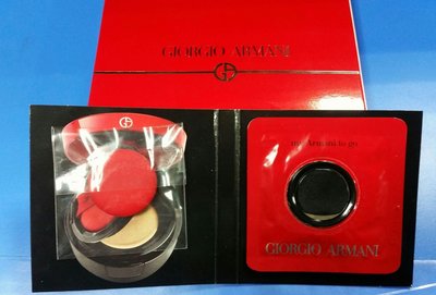 Giorgio Armani 亞曼尼 GA 亞曼尼 訂製紅 訂製絲光精華氣墊粉餅體驗組 色號 2 3g