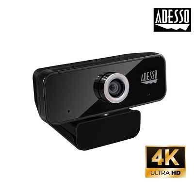 ADESSO艾迪索 台灣製 視訊鏡頭 視訊攝影機 4K 6S USB 麥克風 電腦隨插即用