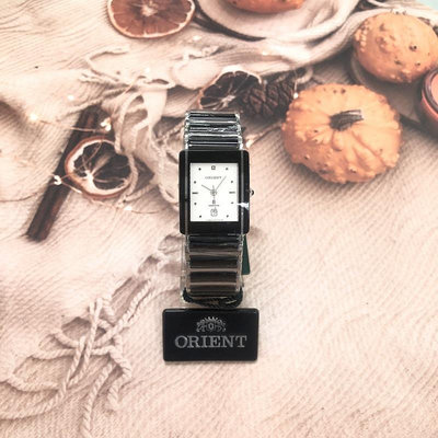「官方授權」ORIENT東方錶 女 白陶瓷白面 石英腕錶 (HM5BC13S) 23mm