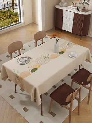 桌墊 桌布 桌布免洗防水防油防燙飯店蓋布家用長方形餐桌墊茶幾布台布小清新