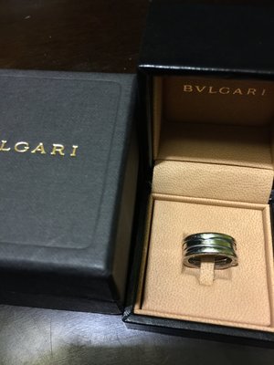 專櫃真品 BVLGARI BULGARI 寶格麗 B.zero1 750 18K金 白金三環戒指