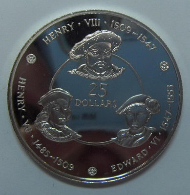 極致優品 開曼群島 1980年 25元 都鐸王朝 35.64克紀念銀幣 FG3392 FG1092