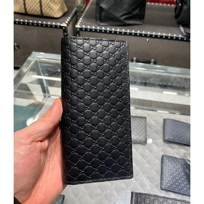 ❤️小艾精品 GUCCI 古馳Guccissima系列小LOGO牛皮對開長夾 449245 專櫃正貨 實拍