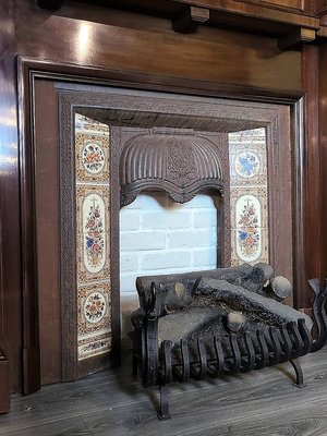 【卡卡頌  歐洲古董】西班牙老件  個性  手工鍛鐵  壁爐  裝飾炭火  歐洲老件  西洋古董 ss0485 ✬