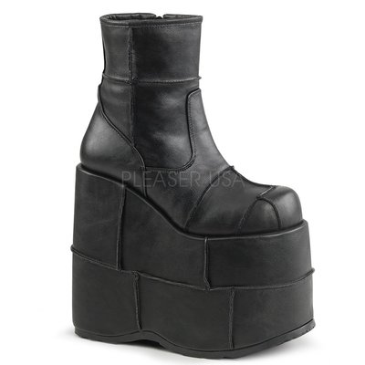 Shoes InStyle《七吋》美國品牌 DEMONIA 原廠正品龐克歌德厚底短馬靴 有大尺碼『黑色』