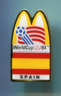 1994年 美國 世界杯足球 FIFA 章 徽章 麥當勞 西班牙
