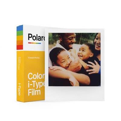 寶麗來 Polaroid ･ i-Type『彩色』白框相紙 8張入 -DIF1【適用 Now+･Now･Lab相機】