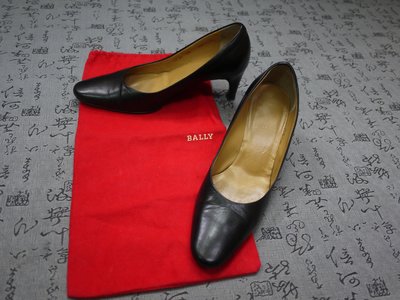義大利製 Bally  高級真皮中跟鞋  USA 6 EUR 36 JPN 23