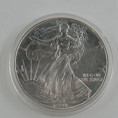 1994年美國鷹洋銀幣1盎司.美國自由女神銀幣.鷹洋銀幣 銀幣 錢幣紀念幣【悠然居】238