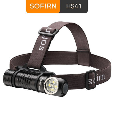 Sofirn HS41 4000 流明可充電頭燈  C 直角頭燈強大的 21700 可用作頭燈也可用作手電筒