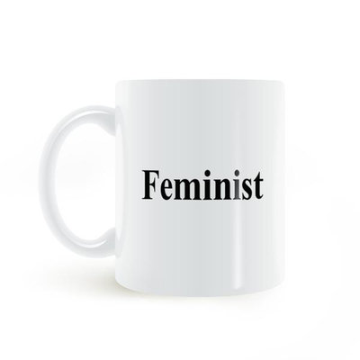 Feminist coffee mug咖啡馬克杯白色陶瓷水杯 陶瓷馬克杯水杯杯子