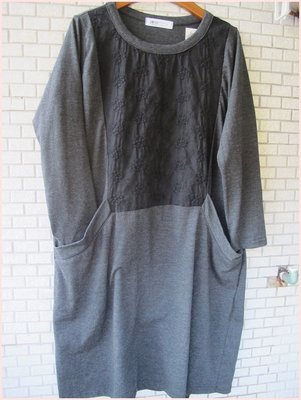 A12韓國衣衣~Ricco~繡花洋裝/前大袋~整件純棉~特價
