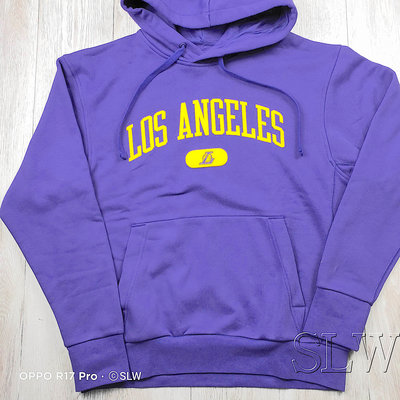 Nike NBA Lakers LeBron James Basketball Sports Fleece Lined Pullover Purple AV0401-504