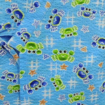 日本童裝 日本製  大螃蟹系列 浴衣 / 甚平 /兒童和服 上衣+短褲 #80#90 日本空運~小太陽日本精品