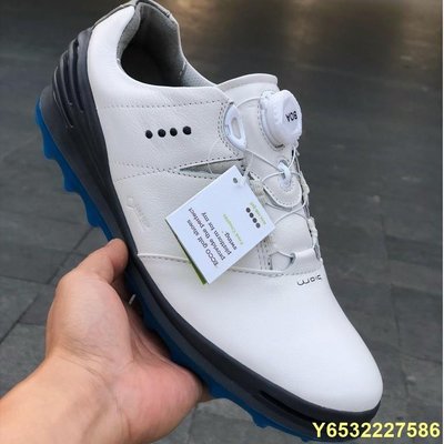 LitterJUN  2021新 正品 ECCO愛步高爾夫球鞋男鞋 BOA自動鎖扣運動鞋133054
