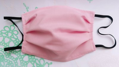 【2004132】手工布口罩 （粉紅）成人耳掛式 上開式可自行放入濾材 台灣工廠自產自銷