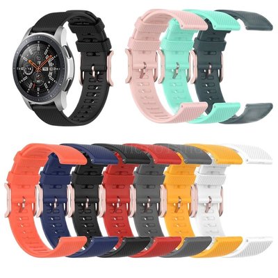 錶帶矽膠適用於三星 Galaxy Watch 46 毫米 42 毫米 Watch3 45 毫米 41 毫米錶帶運動智能腕