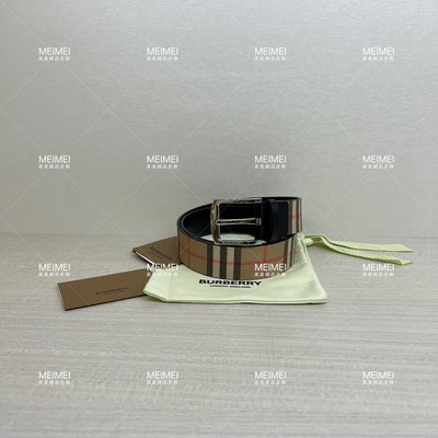 30年老店 預購 BURBERRY Vintage 經典 銀色帶頭 皮帶 85 90 95 100 105 80401941