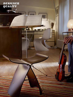 居家佳:丹麥蝴蝶凳換鞋凳個性簡約北歐裝飾椅子創意Butterfly Stool矮凳