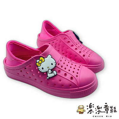 【樂樂童鞋】【限量特價!!】台灣製Kitty洞洞鞋 K102-3 - 三麗鷗洞洞鞋 MIT 防水防滑 嬰幼童鞋 涼鞋