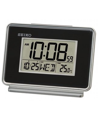 SK019【時間光廊】SEIKO 日本精工 電子鐘 鬧鐘 靜音 溫度 桌鍾 原廠公司貨 QHL068K