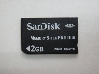 【康泰典藏】SanDisk Memory Stick PRO Duo 2GB記憶卡~SONY 相機 PSP 數位相機專用