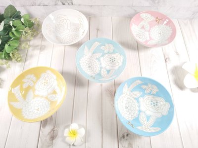 【夜之雪】【現貨】Unelma kukkia 輕量 花朵 陶瓷碗 瓷器碗 餐碗 飯碗 湯碗 碗盤器皿