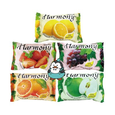 【強哥批發】Harmony 水果香皂 75g : 檸檬、青蘋果、葡萄、柳橙、草莓 印尼香皂