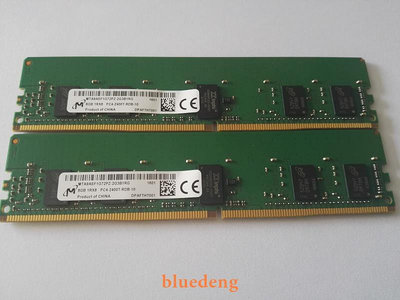 MTA9ASF1G72PZ-2G3B1鎂光8G 1R×8 PC4-2400T DDR4 ECC REG RDIMM